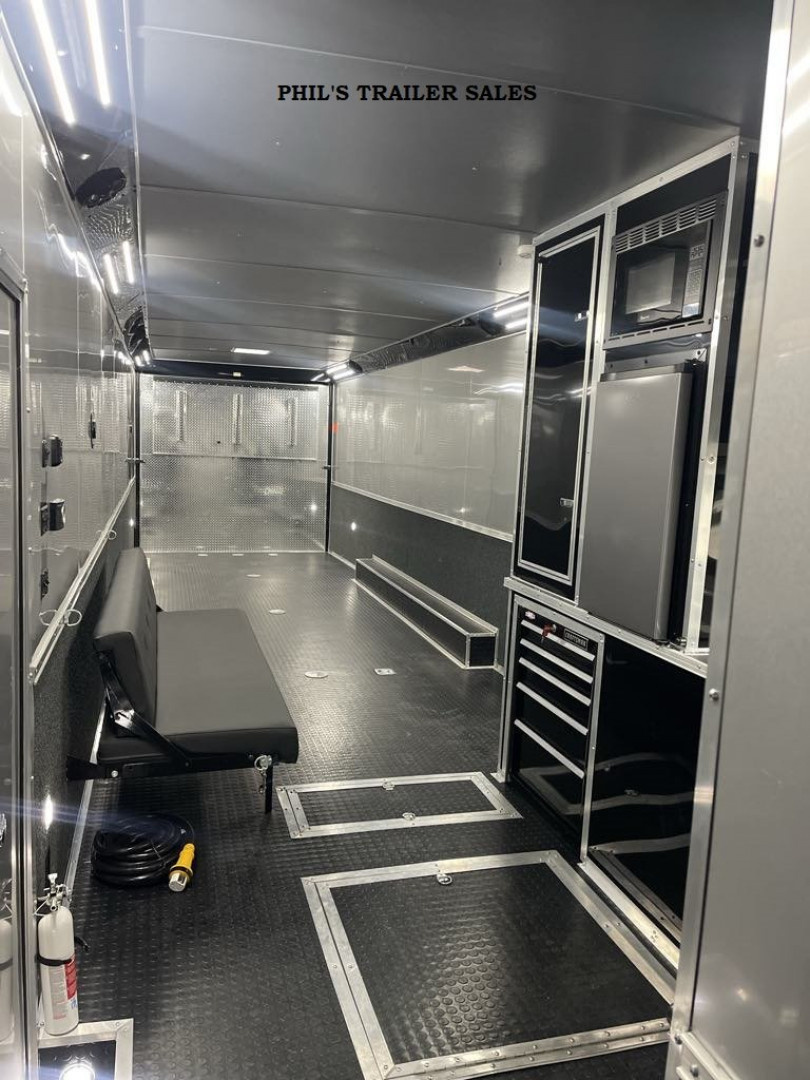 New Continental Cargo NEW 85X44 ENCLOSED CAR RACE TRAILER BATHROOM CAR HAULER Car / Racing Trailer