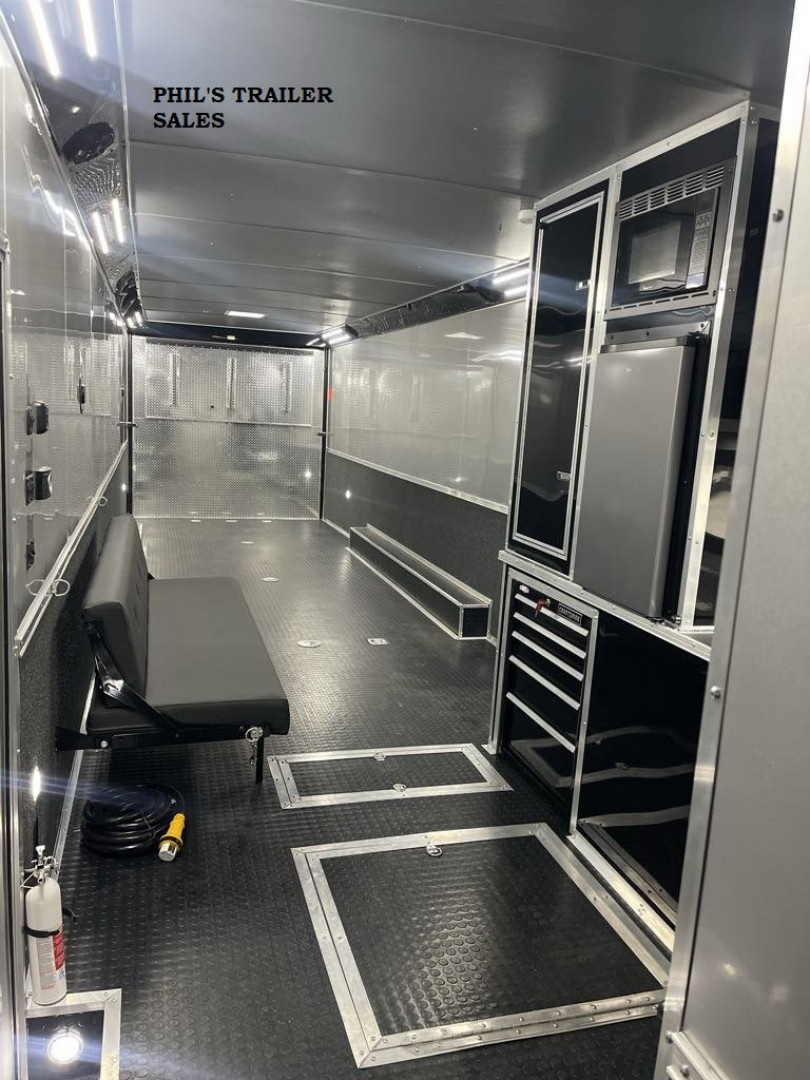 New Continental Cargo NEW 85X44 ENCLOSED CAR RACE TRAILER BATHROOM CAR HAULER Car / Racing Trailer