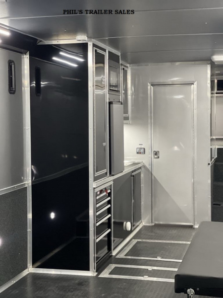 New Continental Cargo NEW 85X44 ENCLOSED CAR RACE TRAILER BATHROOM CAR HAULER Car / Racing Trailer