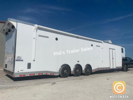 New Continental Cargo NEW 85X44 ENCLOSED CAR RACE TRAILER BATHROOM CAR HAULER Car / Racing Trailer