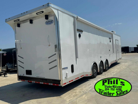 New Continental Cargo NEW 85X44 ENCLOSED CAR RACE TRAILER BATHROOM CAR HAULER Car / Racing Trailer