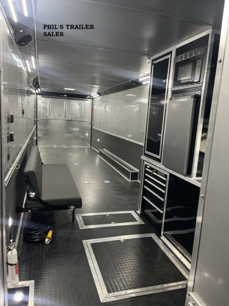 New Continental Cargo NEW 85X44 ENCLOSED CAR RACE TRAILER BATHROOM CAR HAULER Car / Racing Trailer