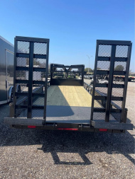 New 2025 STANLEY TRAILERS 83X24 GOOSENECK PIPE TOP Utility Trailer 14K STAND UP RAMPS