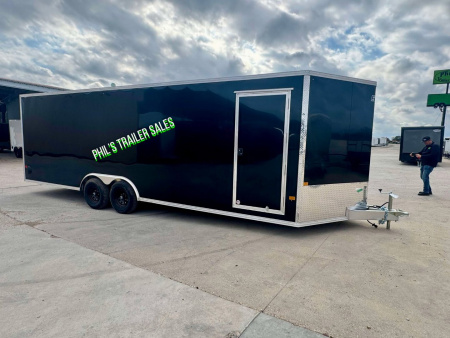 New E-Z Hauler 24' ALL ALUMINUM Cargo / Enclosed Trailer CAR HAULER ESCAPE DOOR