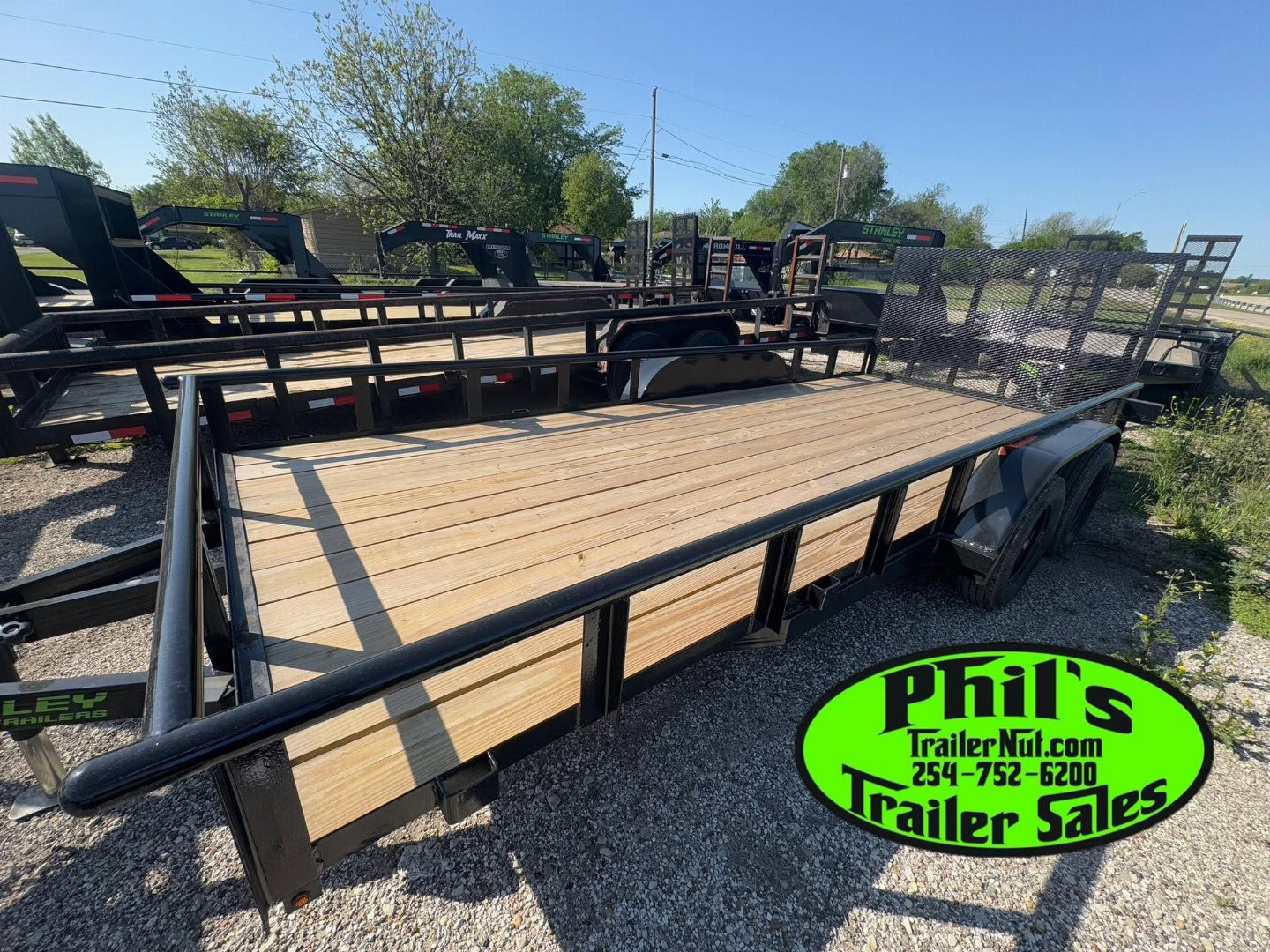 New Stanley Trailers UTILITY TRAILER 83X20 PIPE TOP WITH REAR GATE BRAKES Utility Trailer