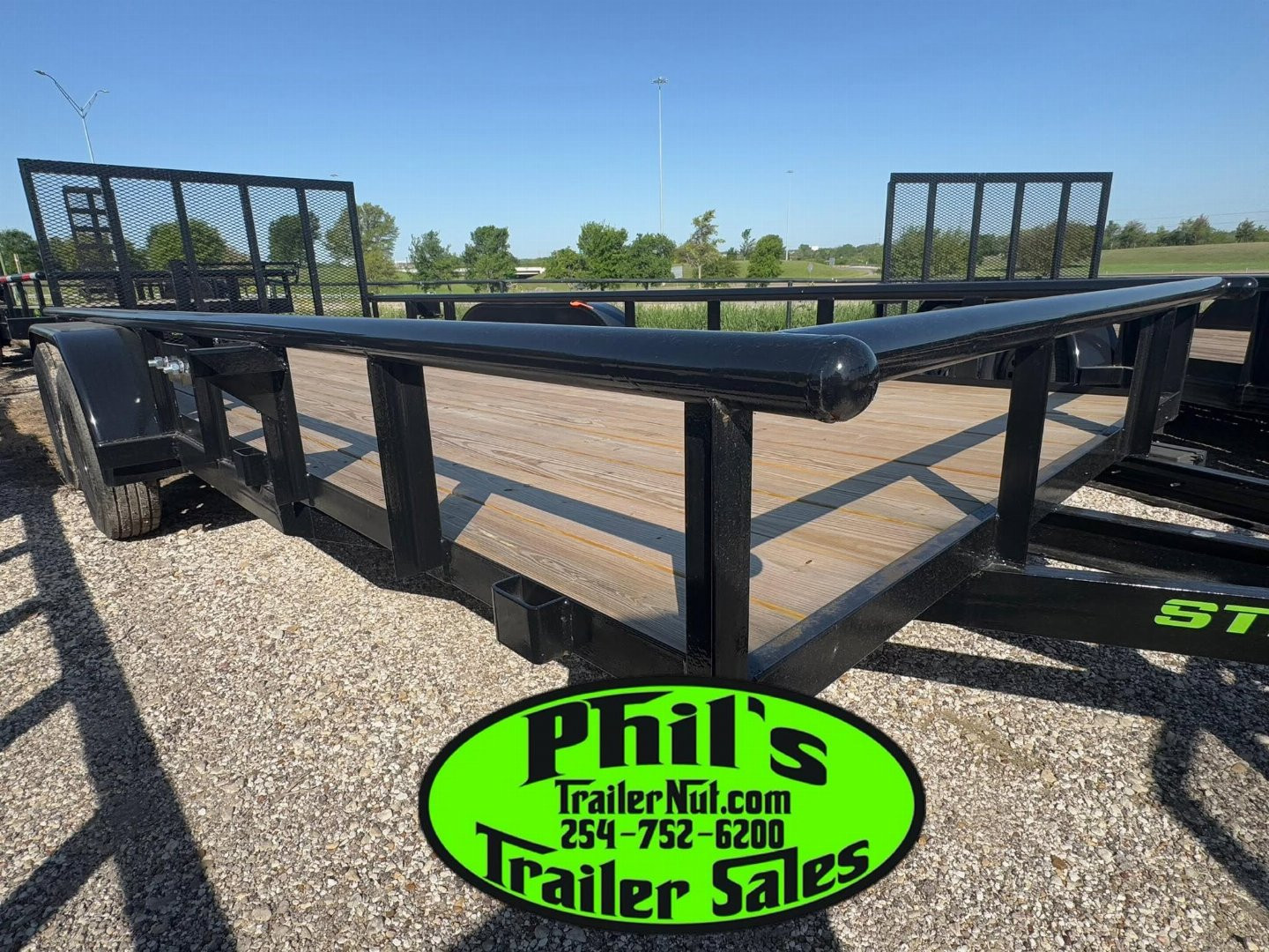 New Stanley Trailers UTILITY TRAILER 83X20 PIPE TOP WITH REAR GATE BRAKES Utility Trailer
