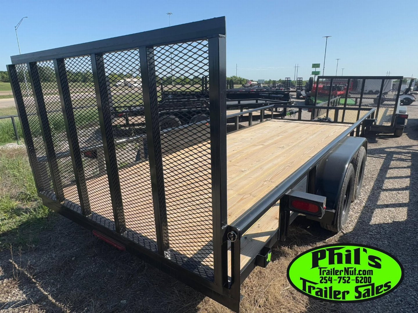 New Stanley Trailers UTILITY TRAILER 83X20 PIPE TOP WITH REAR GATE BRAKES Utility Trailer