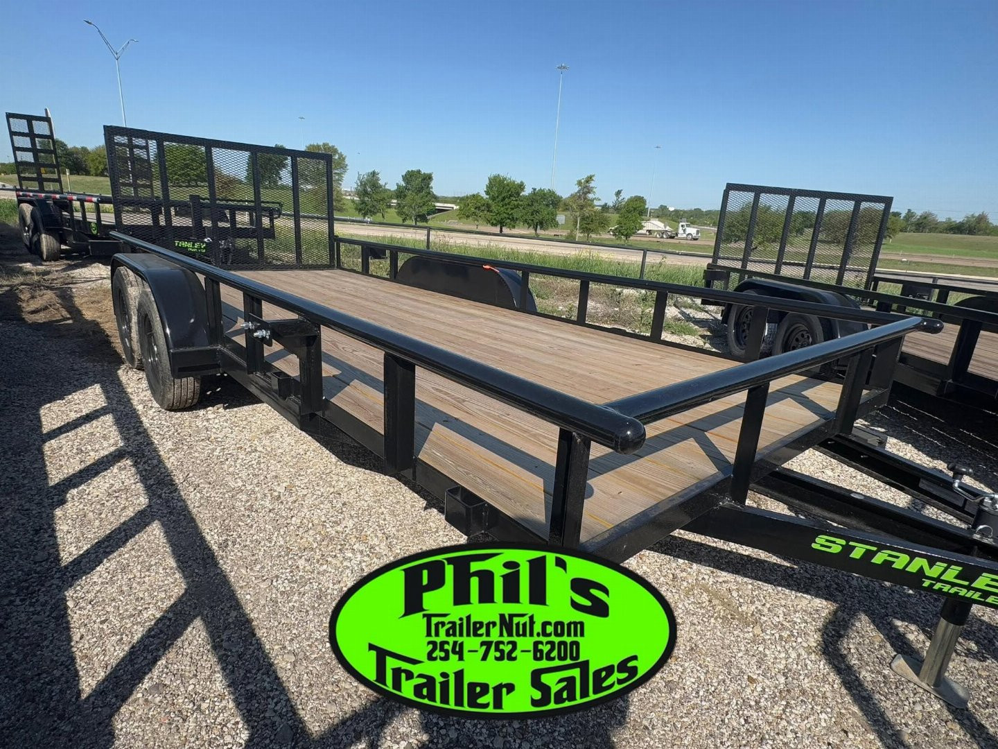 New Stanley Trailers UTILITY TRAILER 83X20 PIPE TOP WITH REAR GATE BRAKES Utility Trailer