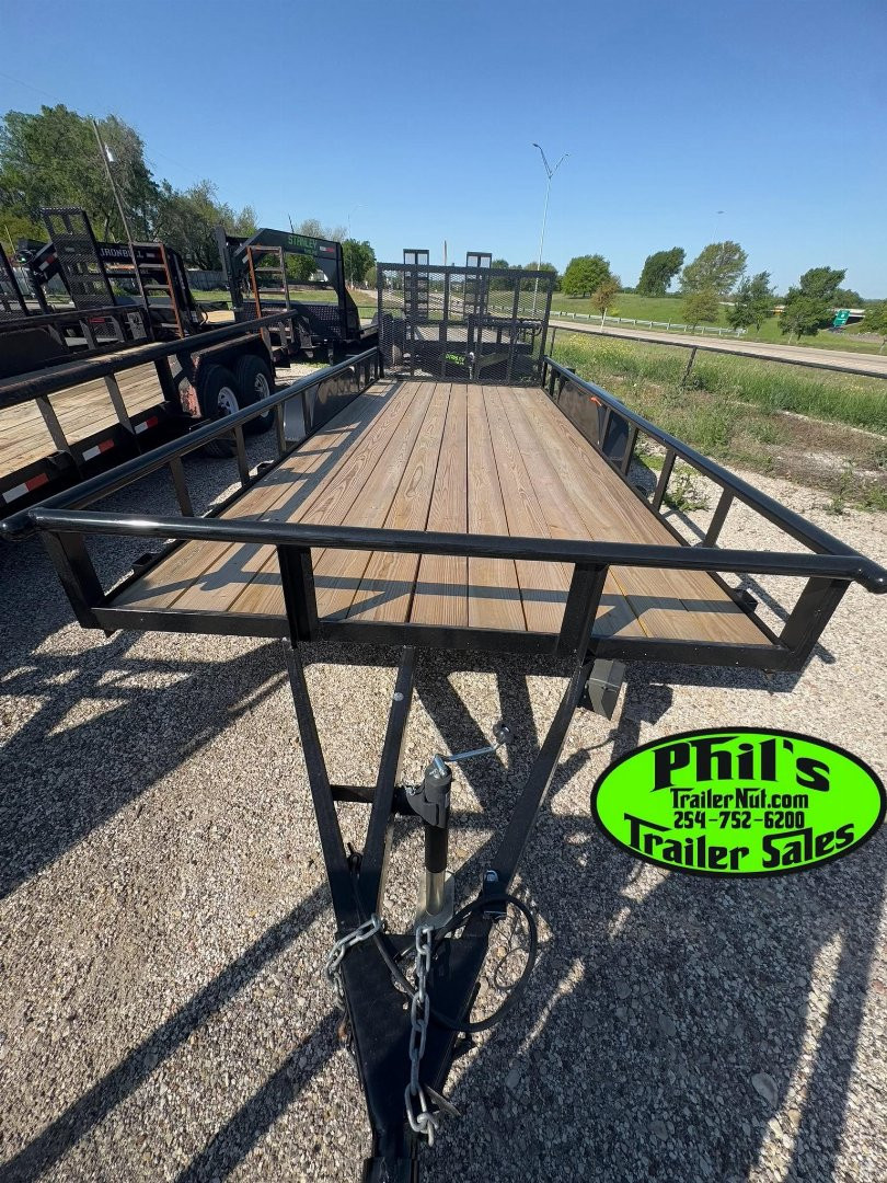 New Stanley Trailers UTILITY TRAILER 83X20 PIPE TOP WITH REAR GATE BRAKES Utility Trailer