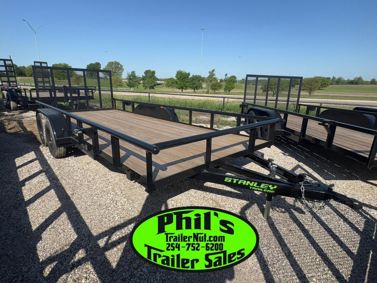 New Stanley Trailers UTILITY TRAILER 83X20 PIPE TOP WITH REAR GATE BRAKES Utility Trailer