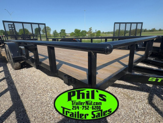 New Stanley Trailers UTILITY TRAILER 83X20 PIPE TOP WITH REAR GATE BRAKES Utility Trailer