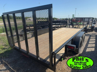 New Stanley Trailers UTILITY TRAILER 83X20 PIPE TOP WITH REAR GATE BRAKES Utility Trailer
