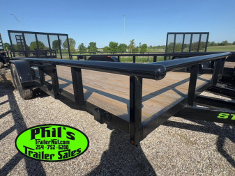 New Stanley Trailers UTILITY TRAILER 83X20 PIPE TOP WITH REAR GATE BRAKES Utility Trailer