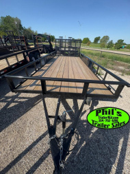 New Stanley Trailers UTILITY TRAILER 83X20 PIPE TOP WITH REAR GATE BRAKES Utility Trailer