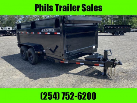 New IRON BULL 14' DUMP TRAILER 3' SIDE WALLS DUMP TRAILER Dump Trailer SCISSOR LIFT