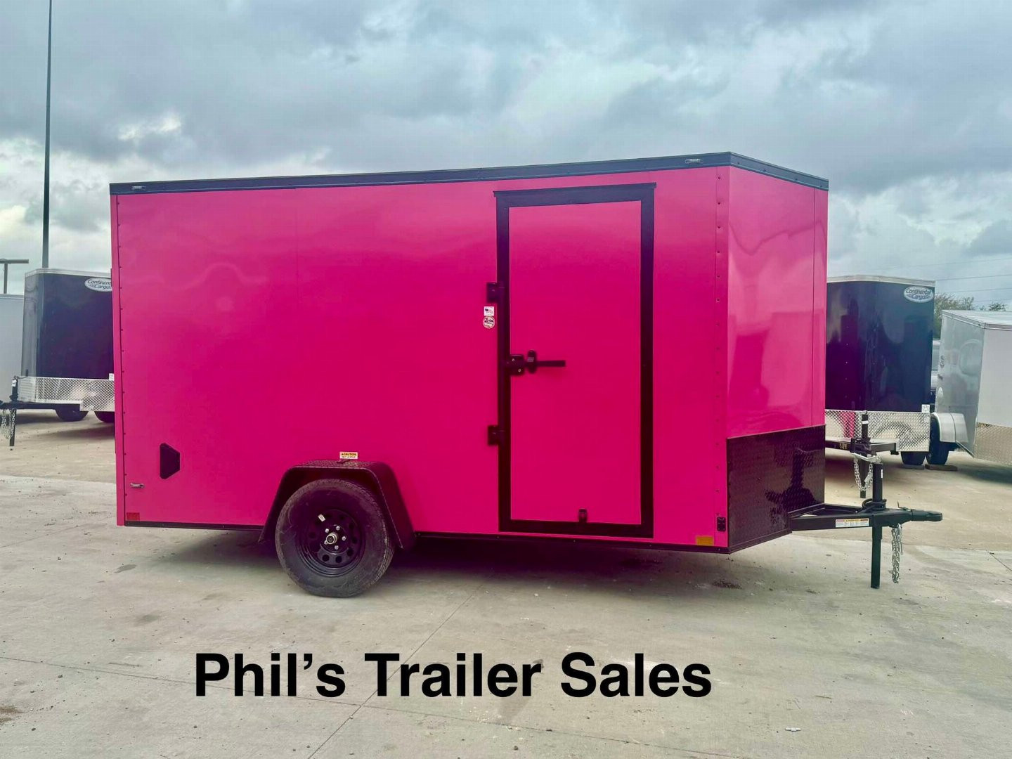 New 2025 Stallion Manufacturing LLC 6X12 HOT PINK Cargo / Enclosed