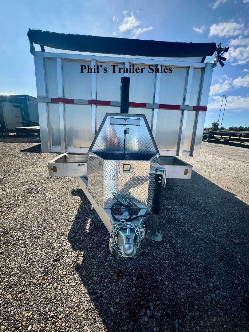 New RED TAG SALE!! 2023 Mission 7X16 ALL ALUMINUM DUMP TRAILER 36'' SIDES FACTORY DEMO SALE! Dump Trailer ONLY 1 AVAILABLE AT THIS PRICE!