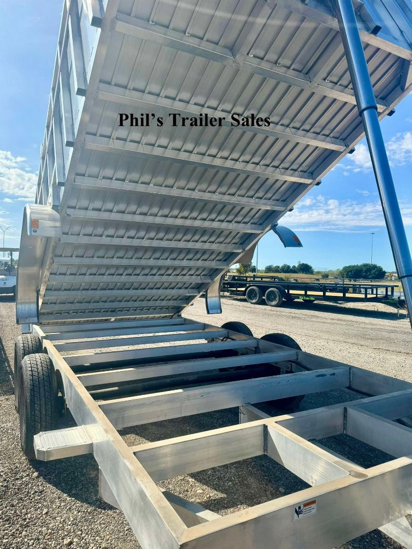 New RED TAG SALE!! 2023 Mission 7X16 ALL ALUMINUM DUMP TRAILER 36'' SIDES FACTORY DEMO SALE! Dump Trailer ONLY 1 AVAILABLE AT THIS PRICE!