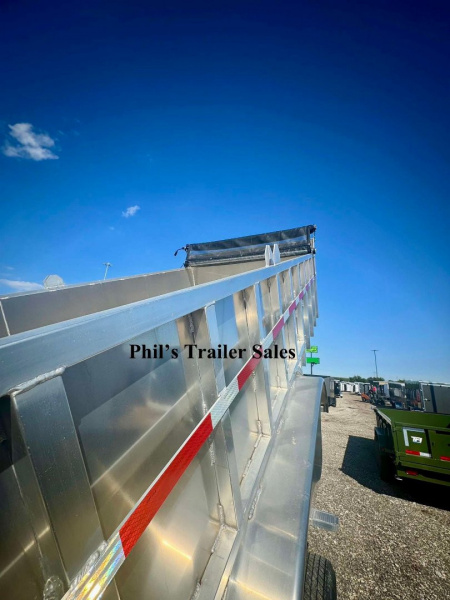 New RED TAG SALE!! 2023 Mission 7X16 ALL ALUMINUM DUMP TRAILER 36'' SIDES FACTORY DEMO SALE! Dump Trailer ONLY 1 AVAILABLE AT THIS PRICE!