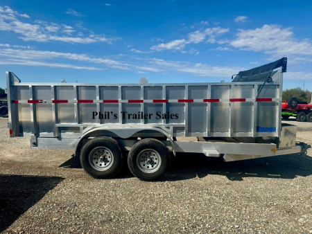 New RED TAG SALE!! 2023 Mission 7X16 ALL ALUMINUM DUMP TRAILER 36'' SIDES FACTORY DEMO SALE! Dump Trailer ONLY 1 AVAILABLE AT THIS PRICE!