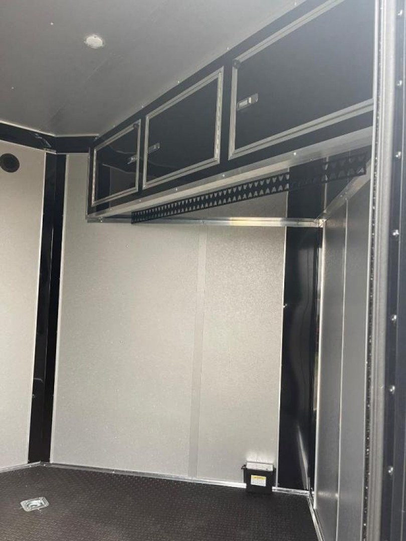 New MOTORCYCLE TRAILER 8.5x14+ 3 v BLACKED OUT LOADED Motorcycle Trailer ENCLOSED TRAILERS