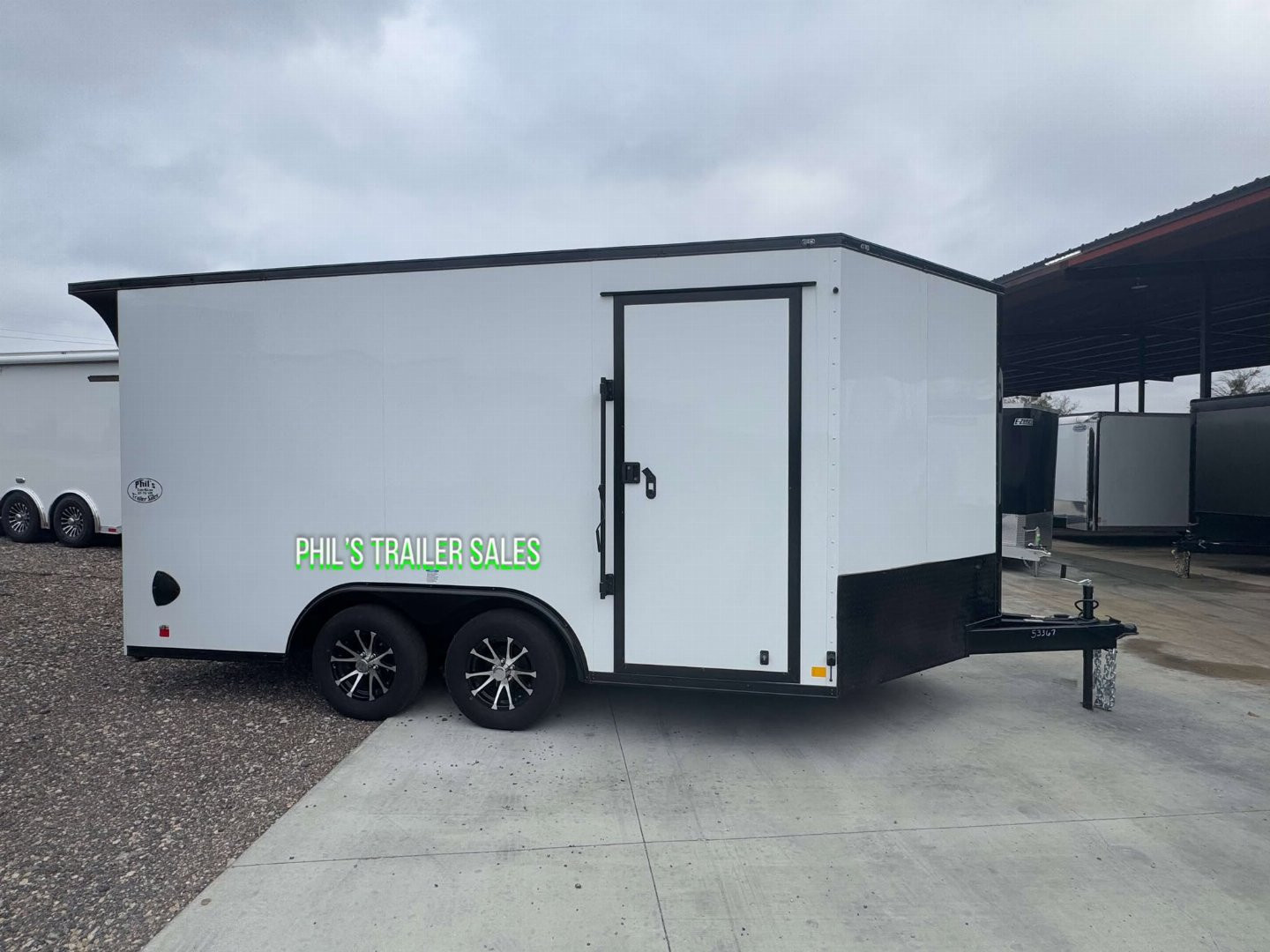 New MOTORCYCLE TRAILER 8.5x14+ 3 v BLACKED OUT LOADED Motorcycle Trailer ENCLOSED TRAILERS