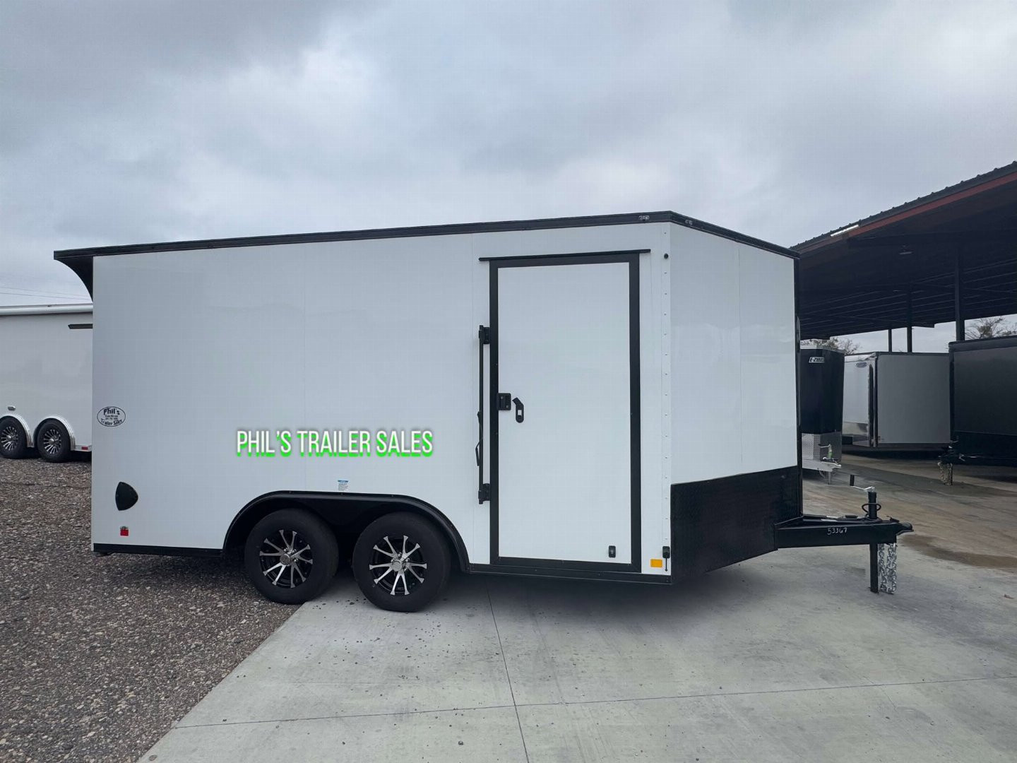 New MOTORCYCLE TRAILER 8.5x14+ 3 v BLACKED OUT LOADED Motorcycle Trailer ENCLOSED TRAILERS