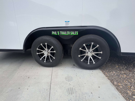 New MOTORCYCLE TRAILER 8.5x14+ 3 v BLACKED OUT LOADED Motorcycle Trailer ENCLOSED TRAILERS