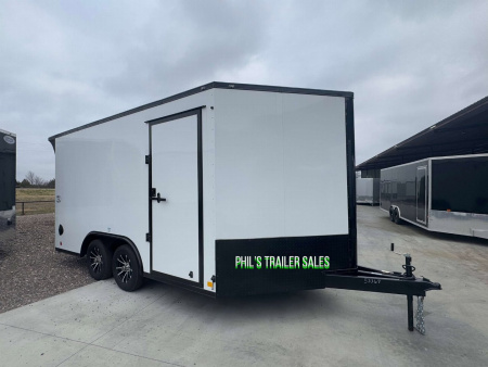 New MOTORCYCLE TRAILER 8.5x14+ 3 v BLACKED OUT LOADED Motorcycle Trailer ENCLOSED TRAILERS