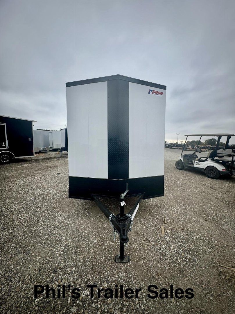 New 2025 Pace American 6X10 Cargo / Enclosed Trailer SCREWLESS EXTERIOR UPGRADE