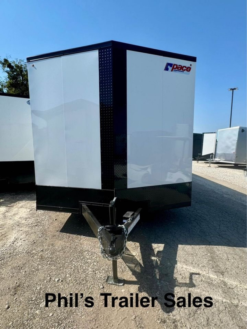 New Pace American 8.5X24 Cargo / Enclosed Trailer ESCAPE DOOR / REAR WING / SCREWLESS EXTERIOR