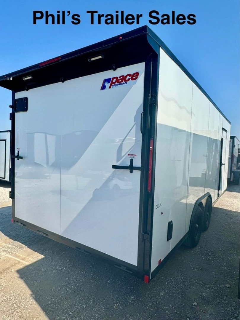 New Pace American 8.5X24 Cargo / Enclosed Trailer ESCAPE DOOR / REAR WING / SCREWLESS EXTERIOR