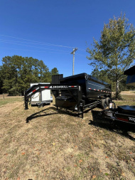 New 2024 Iron Bull 83X16 GOOSENECK 4' SIDES 14K GVWR Dump Trailer