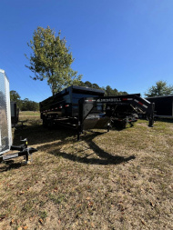 New 2024 Iron Bull 83X16 GOOSENECK 4' SIDES 14K GVWR Dump Trailer