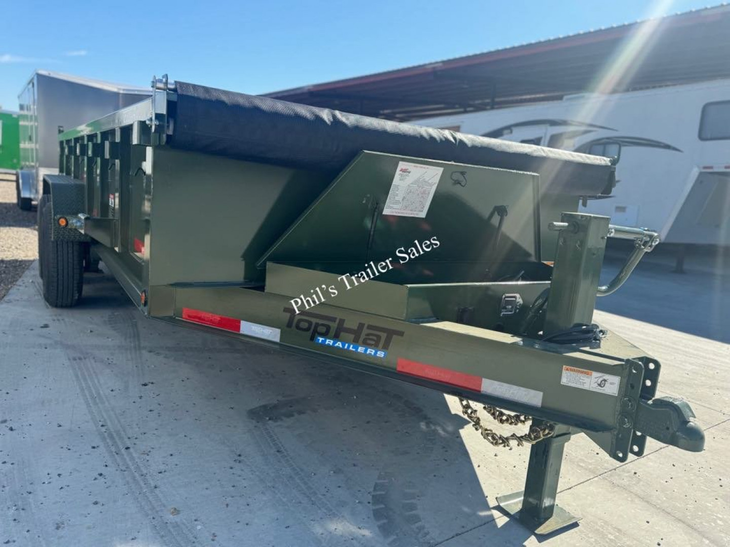 New DUMP TRAILER TOP HAT TRAILERS 83 X16 Dump TrailerS 24'' SIDES