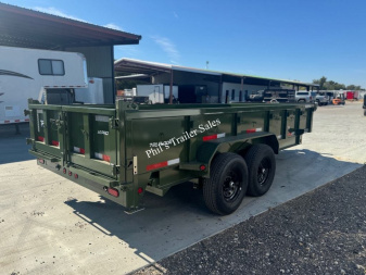 New DUMP TRAILER TOP HAT TRAILERS 83 X16 Dump TrailerS 24'' SIDES