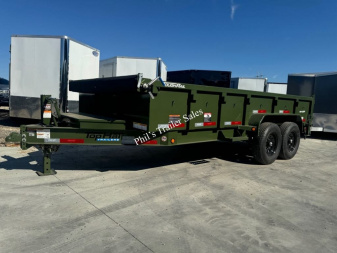 New DUMP TRAILER TOP HAT TRAILERS 83 X16 Dump TrailerS 24'' SIDES