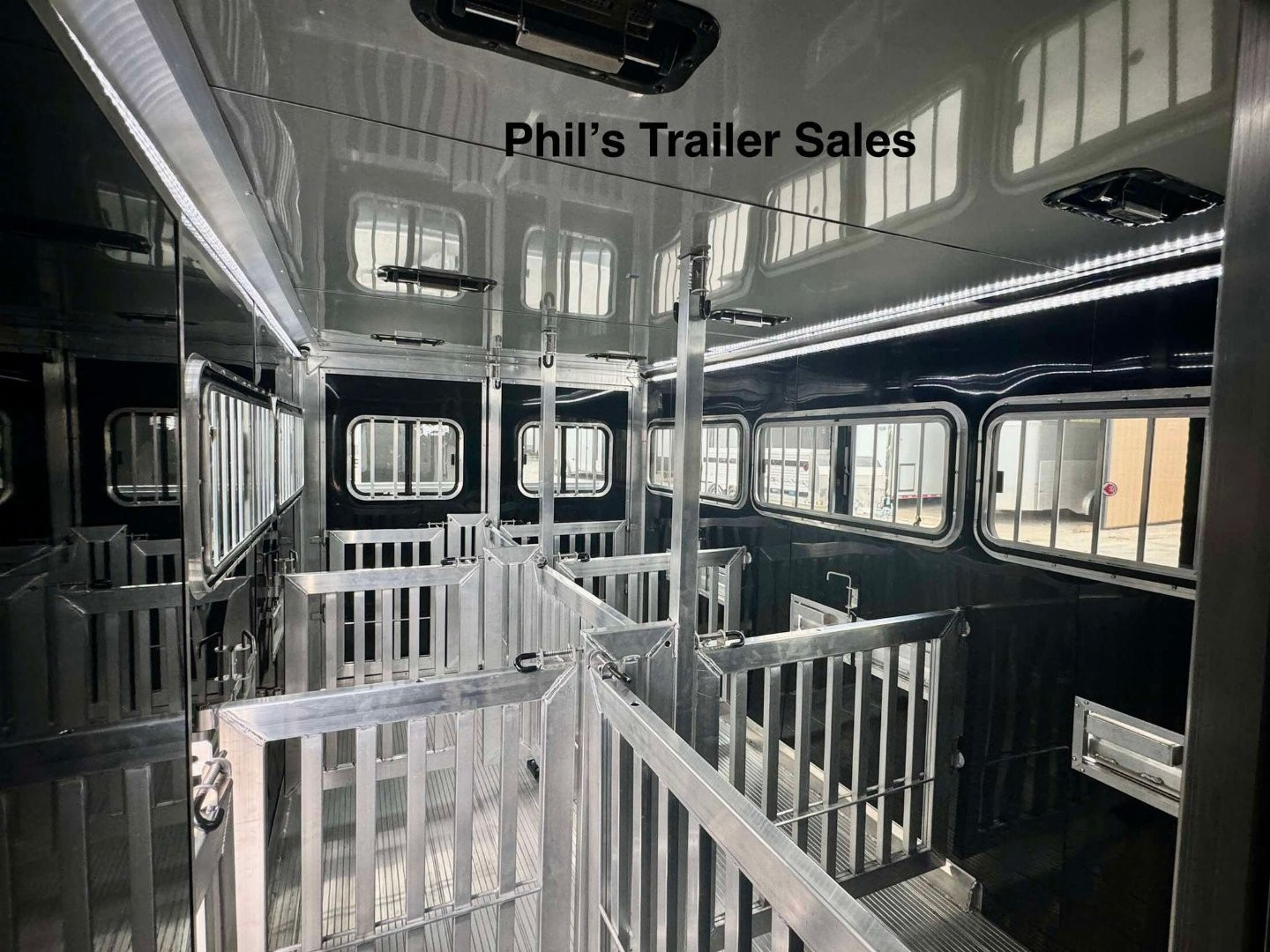 New 2025 Frontier Trailers 6 PEN LOW PRO LIVESTOCK TRAILER Stock / Stock Combo Trailer