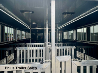 New 2025 Frontier Trailers 6 PEN LOW PRO LIVESTOCK TRAILER Stock / Stock Combo Trailer