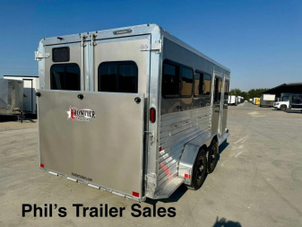 New 2025 Frontier Trailers 6 PEN LOW PRO LIVESTOCK TRAILER Stock / Stock Combo Trailer