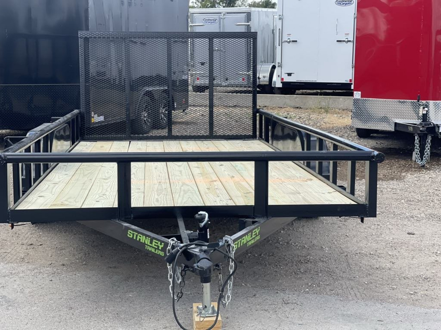 New 2025 Stanley Trailers UTILITY TRAILER 83X14 PIPE TOP WITH REAR GATE BRAKES Utility Trailer