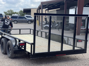 New 2025 Stanley Trailers UTILITY TRAILER 83X14 PIPE TOP WITH REAR GATE BRAKES Utility Trailer