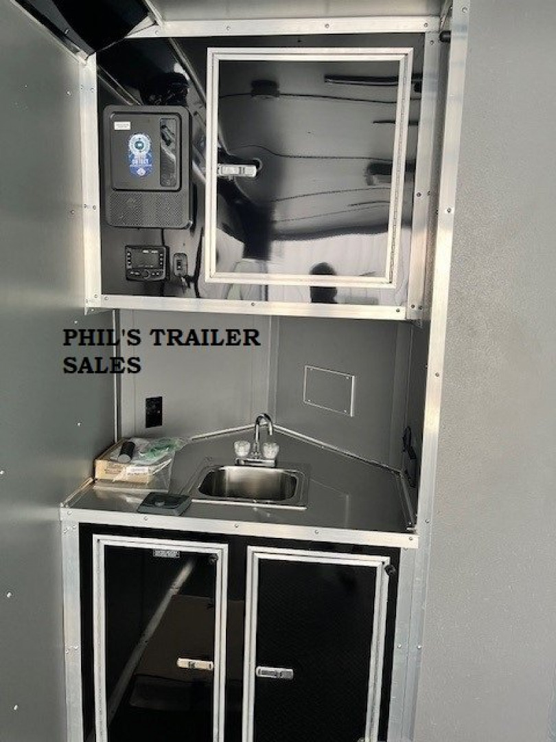 New 2025 Continental Cargo 8.5X20 ENCLOSED TRAILER Motorcycle Trailer FULL BATHROOM PACKAGE TOILET & SHOWER