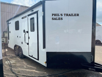 New 2025 Continental Cargo 8.5X20 ENCLOSED TRAILER Motorcycle Trailer FULL BATHROOM PACKAGE TOILET & SHOWER