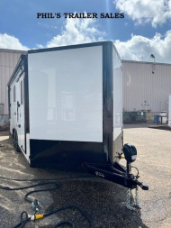New 2025 Continental Cargo 8.5X20 ENCLOSED TRAILER Motorcycle Trailer FULL BATHROOM PACKAGE TOILET & SHOWER