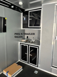 New 2025 Continental Cargo 8.5X20 ENCLOSED TRAILER Motorcycle Trailer FULL BATHROOM PACKAGE TOILET & SHOWER