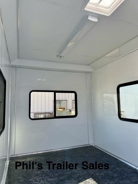 New CONTINENTAL CARGO 7X14 DOG HOUSE Cargo / Enclosed Trailer OFFICE TRAILER FINISHED INTERIOR AC