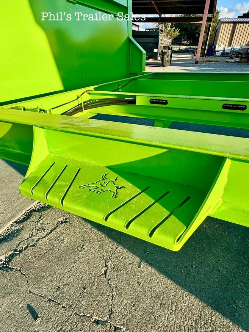 New 2025 IRON BULL 83X16 GOOSENECK SCISSOR LIFT 24'' SIDES Dump Trailer