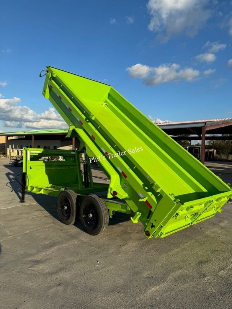 New 2025 IRON BULL 83X16 GOOSENECK SCISSOR LIFT 24'' SIDES Dump Trailer