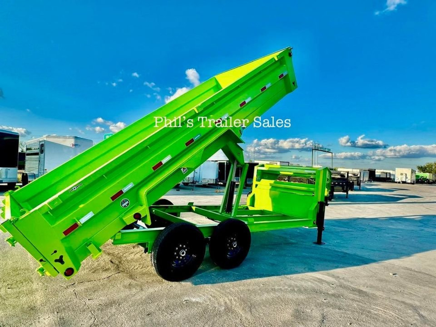 New 2025 IRON BULL 83X16 GOOSENECK SCISSOR LIFT 24'' SIDES Dump Trailer